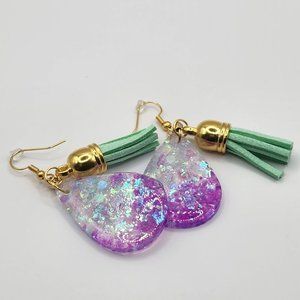 💜💟NEW Purple on Purpose small Teardrop Fashion Earrings